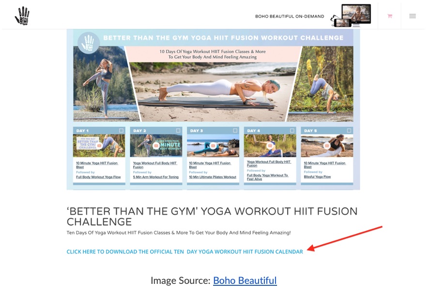 Boho Beautiful Yoga Event - Click to enlarge